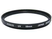 Zeikos 58MM UV Glass Filter