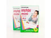 Fujifilm Instax Mini Instant Film 2 Packs, 40 Prints, for 8, 7S,25,50S Camera