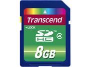 TS8GSDHC4 SECURE DIGITAL 8GB SDHC CLASS 4 Transcend Secure Digital Card