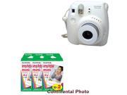 Fuji Fujifilm instax mini 8 Instant White Camera 60 Prints Instax Mini Film