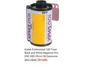 Kodak Professional 100 Tmax Black and White Negative Film ISO 100 35mm 36 Exposures 853 2848 10 rolls
