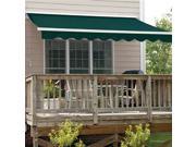 ALEKO RETRACTABLE AWNING 13FT X 10FT 4M X 2.5M GREEN COLOR PATIO AWNING