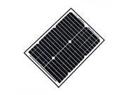 ALEKO® Solar Panel Monocrystalline 20W for any DC 12V Application