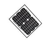 ALEKO® Solar Panel Monocrystalline 10W for any DC 12V Application gate opener portable charging system etc.