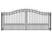 ALEKO® St.Petersburg Style Swing Dual Steel Driveway Gates 12 X 6 1 4