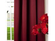 ALEKO 52 x 63 Burgundy Solid Thermal Insulated Blackout Curtain Panel Set