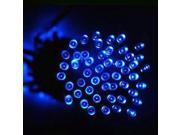 ALEKO® 50 LED Solar Powered Christmas String Lights Blue