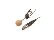 Lavalier Microphone with Tie Clip and 4Pin Mini XLR Plug Beige
