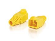 RJ45 Snagless Boot Cover 5.5mm OD Yellow 50pk