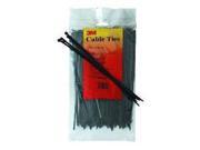 4 Nylon Cable Ties Black 100 Pack