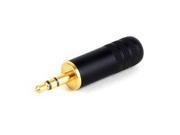 Switchcraft 35HDBAU 3.5mm Stereo Plug with Black Handle and Gold Plug