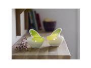 5003168053 Lime White 2pc Candle Holder