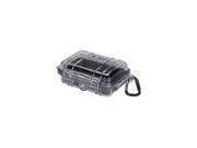1010 025 100 Black 1010 Micro Case with Clear Lid and Carabiner