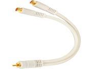 254 206IV 6 Inch Python Series RCA Y Cable 1 Male To 2 Female