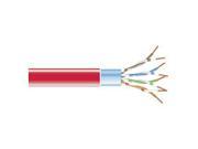 CAT5e 100 MHz Shielded Stranded Bulk PVC Cable FTP Red 1000 ft.