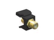 IC107 CATV F CONNECTOR GOLD PLATED BLACK