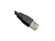 PATCH CORD CAT 5e MOLDED BOOT 10 BLACK