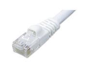 Ziotek 119 5318 CAT5e Enhanced Patch Cable with Boot 2ft White