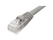 Ziotek 119 5321 CAT5e Enhanced Patch Cable with Boot 5ft Grey