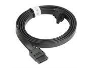 Link Depot 120 0229 Sata Iii 6gb s Flat Cable with Latch 90 Deg 1m