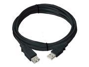 Ziotek 131 1035 Ziotek USB 2.0 Cable A Male To A Female Black 10ft