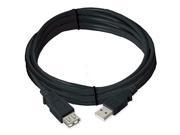 Ziotek USB 2.0 Cable A Male To A Female Black 15ft