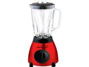 5 Speed Blender Stainless Steel Base with Glass Jar Red