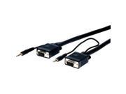 Pro AV IT Series VGA w Audio HD15 pin Plug to Plug Cable 12ft