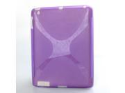 IPS124 Flexible TPU Skin for iPad 2 PC Tablet Purple