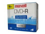 DVD R 4.7GB Up To 16x Recording Slim Case 10 Pack