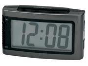 Battery Alarm Clock with Snooze Grey