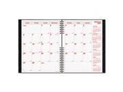 CoilPRO Monthly Planner Ruled 8 1 2 x 11 Black 2013 2015