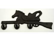Horse and Rifle Wall Hooks