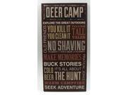 Large Deer Camp Sign