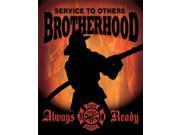 Tin Sign Fireman Brotherhood