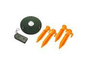 5 PC CAMPING LIGHT SET TENT STAKES AND RF TENT LIGHT