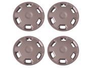 Set of 4 Silver 15 inch Universal Replica of Versa Hubcaps Wheel Covers with Clip Retention Aftermarket IWC447 15S