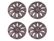 Set of 4 Silver 16 Inch Universal Honda Accord Replica Hubcaps with Metal Clip Retention System Aftermarket IWC439 16S