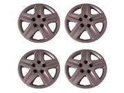 Set of 4 Silver 16 Inch 5 Spoke Replica of Impala Hubcaps Wheel Covers with Metal Clip Retention System Aftermarket IWC431 16S
