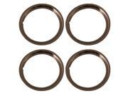 Set of 4 NEW Chrome Plated Steel 16 Inch Beauty Trim Rings with Metal Clip Retention System Part 1516C
