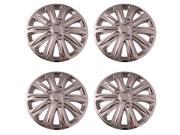 Set of 4 Chrome 15 Inch Aftermarket Replacement Hubcaps with Metal Clip Retention System Aftermarket Part IWC420 15C