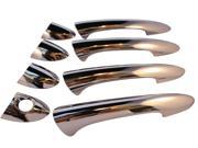 Set of 4 New Chrome Plated Door Handle Covers for 2011 2012 2013 Hyundai Sonata w Install Kit Aftermarket Part CCIDH68553B