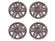 Set of 4 Silver 15 Inch Aftermarket Replacement Hubcaps with Metal Clip Retention System Aftermarket Part IWC205 15S
