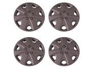 Set of 4 Silver 15 Inch Aftermarket Replacement Hubcaps with Metal Clip Retention System Aftermarket Part IWC414 15S