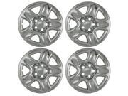 Set of 4 Chrome Wheel Skin Hub Covers With Center For 16x6 Inch 5 Lug Steel Rim Aftermarket Part IWCIMP 42X