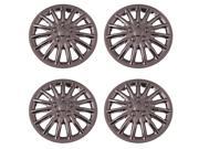 Set of 4 Chrome 15 Inch Aftermarket Replacement Hubcaps with Metal Clip Retention System Aftermarket Part IWC188 15C