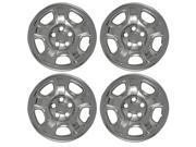 Set of 4 Chrome Wheel Skin Hub Covers With Center For 16x7 Inch 5 Lug Steel Rim - Aftermarket Part: IWCIMP/40X Set of 4 Chrome Wheel Skin Hub Covers With Center For 16x7 Inch 5 Lug Steel Rim - Aftermarket Part: IWCIMP/40X