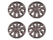 Set of 4 Chrome 15 Inch Aftermarket Replacement Hubcaps with Metal Clip Retention System Aftermarket Part IWC423 15C
