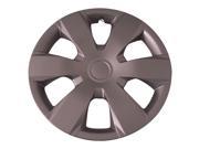 Set of 4 Silver 16 Inch Aftermarket Replacement Hubcaps with Metal Clip Retention System Aftermarket Part IWC429 16S