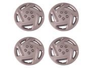 Set of 4 Silver 15 Inch Aftermarket Replacement Hubcaps with Metal Clip Retention System Aftermarket Part IWC203 15S
